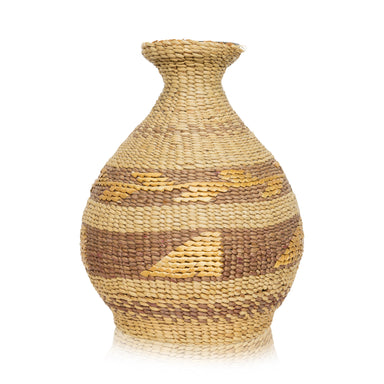 Tsimshian Bottle Basket, Native, Basketry, Bottle Basket