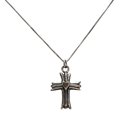 Sterling Cross Necklace, Jewelry, Necklace, Native