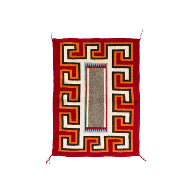 Navajo Crystal Single Saddle, Native, Weaving, Single Saddle Blanket