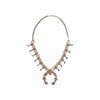 Navajo Coral Squash Blossom, Jewelry, Necklace, Native