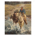 Fording Flint Creek by Newman Myrah, Fine Art, Painting, Western