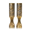 Matched Pair Trench Art Vases, Furnishings, Decor, Trench Art