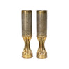 Matched Pair Trench Art Vases