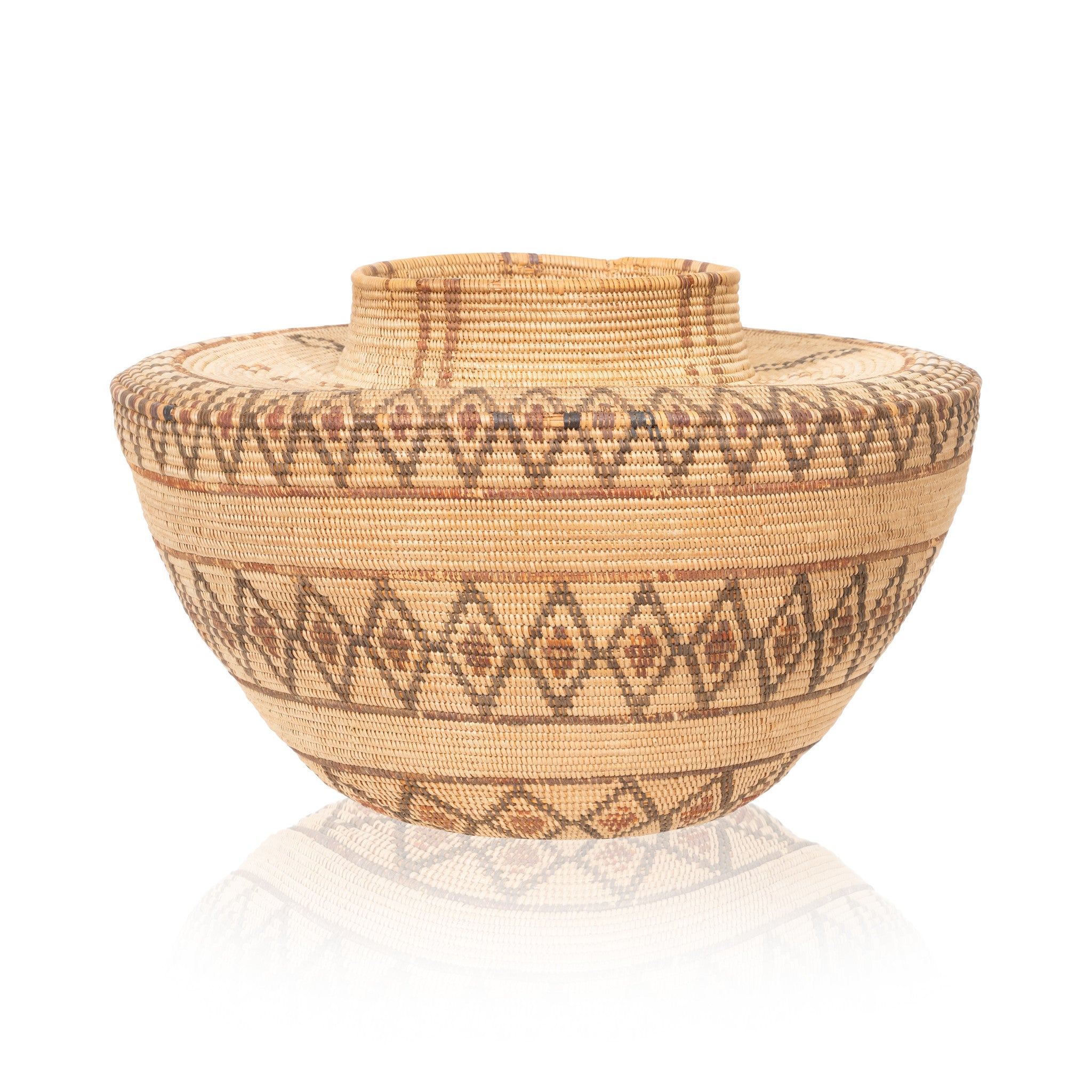 Kawaiisu Bottleneck Basket, Native, Basketry, Bottle Basket