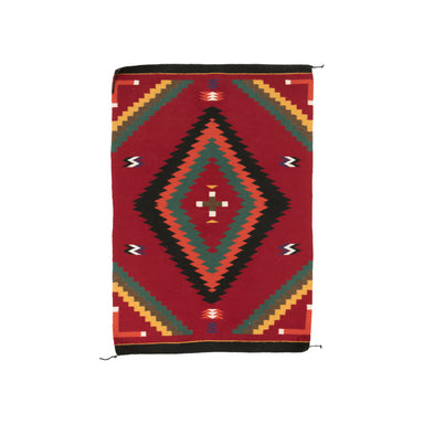 Navajo Germantown Sampler, Native, Weaving, Floor Rug