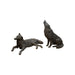 Wolf Pair Bronzes by Paul Carrico, Fine Art, Bronze, Limited