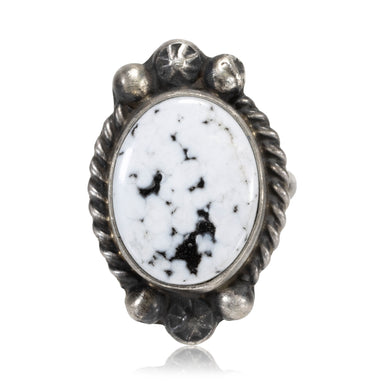 White Buffalo Turquoise Ring, Jewelry, Ring, Native