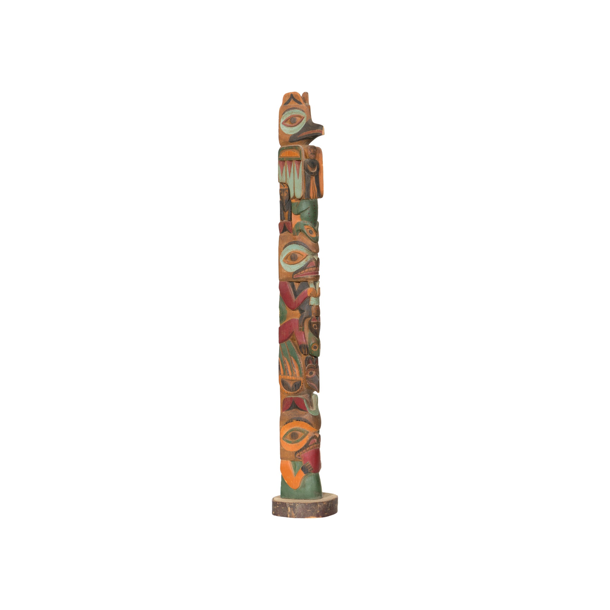 Nuu-chah-nulth Multifigure Totem by Sam Jackson