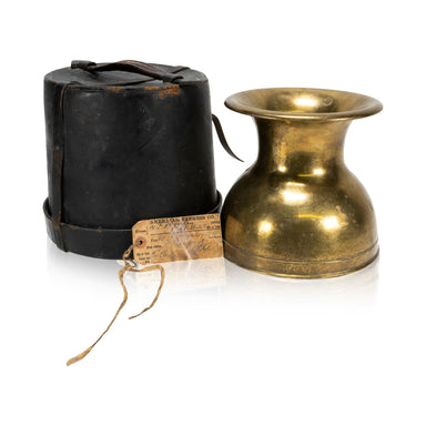Spittoon and Leather Carrier, Western, Tobacciana, Spittoon