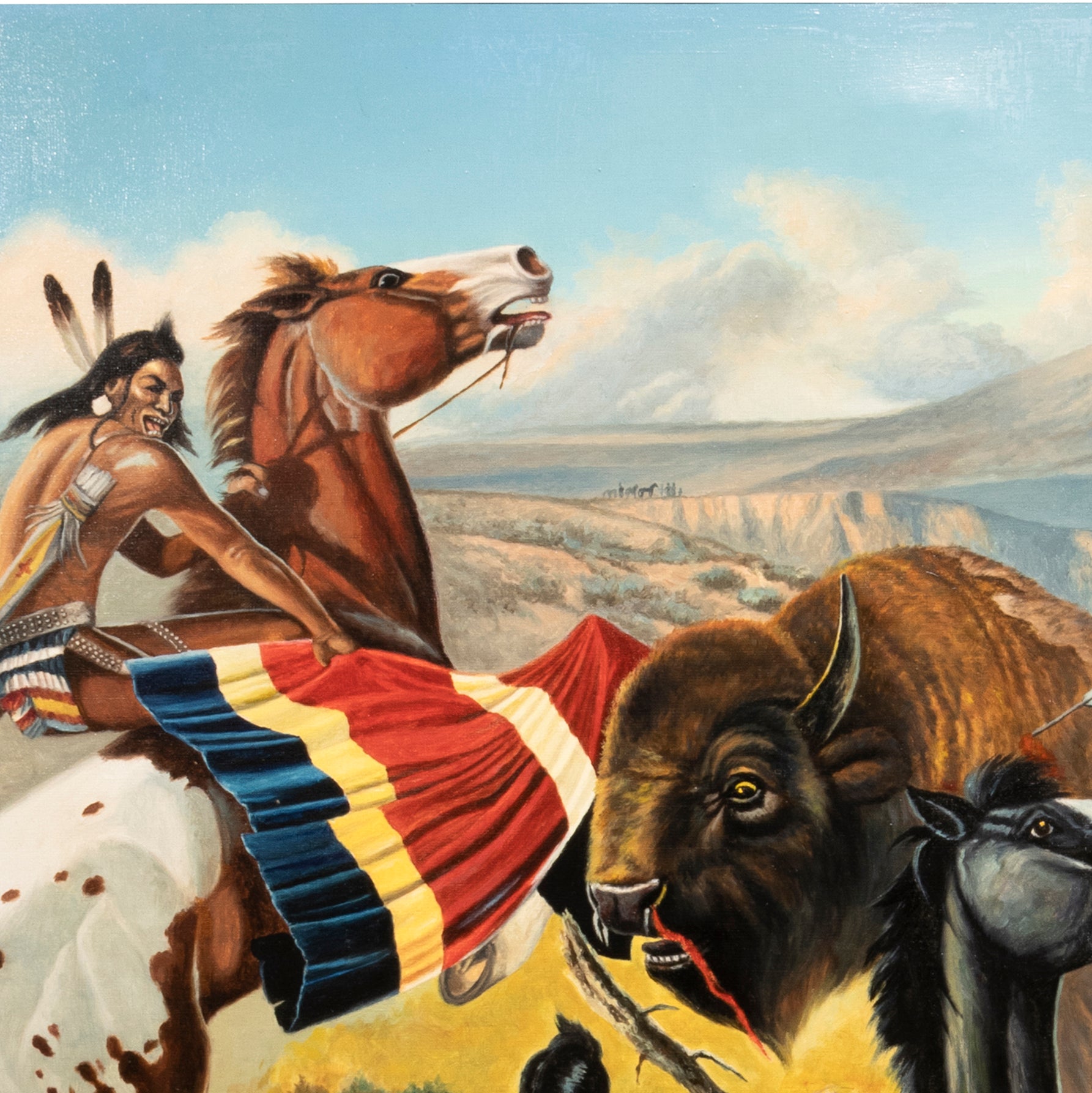 "Crow Buffalo Hunt" by Charles Damrow