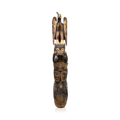 Totem Pole by Simon Charlie, Native, Carving, Totem Pole