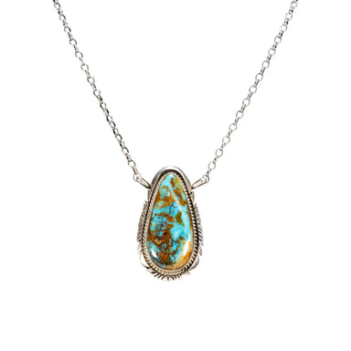 Kingman Turquoise Necklace, Jewelry, Necklace, Native
