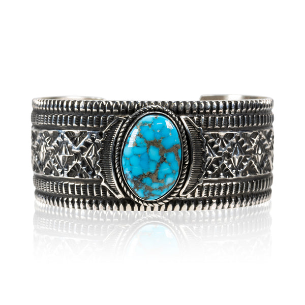 Navajo Morenci Turquoise Bracelet, Jewelry, Bracelet, Native