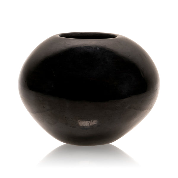 Lupita Martinez San Ildefonso Black Ware Jar, Native, Pottery, Historic