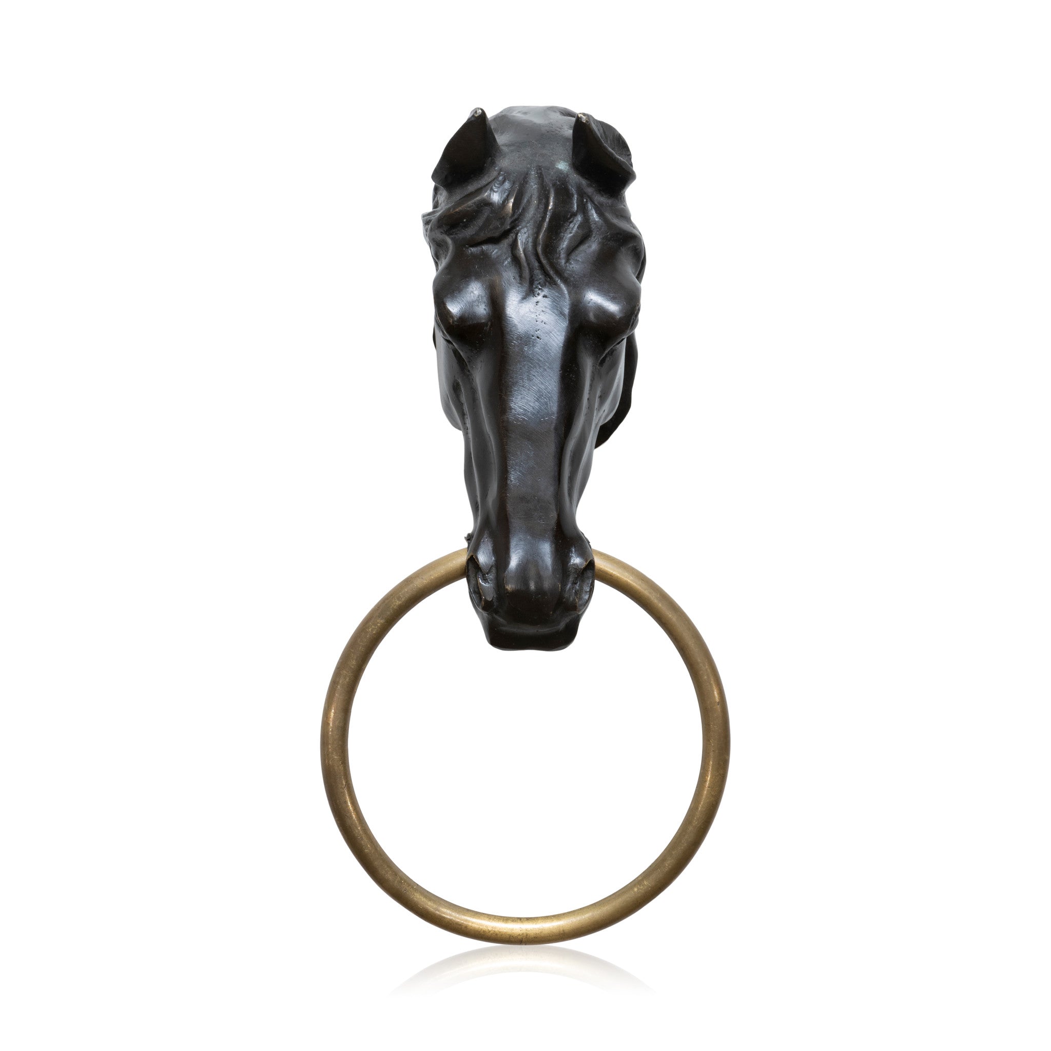 Bronze Horse Head with Ring