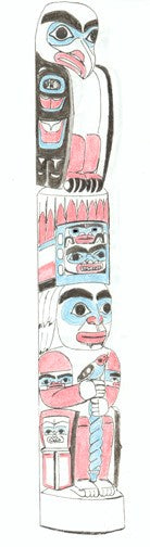 Monumental Tlingit Totem