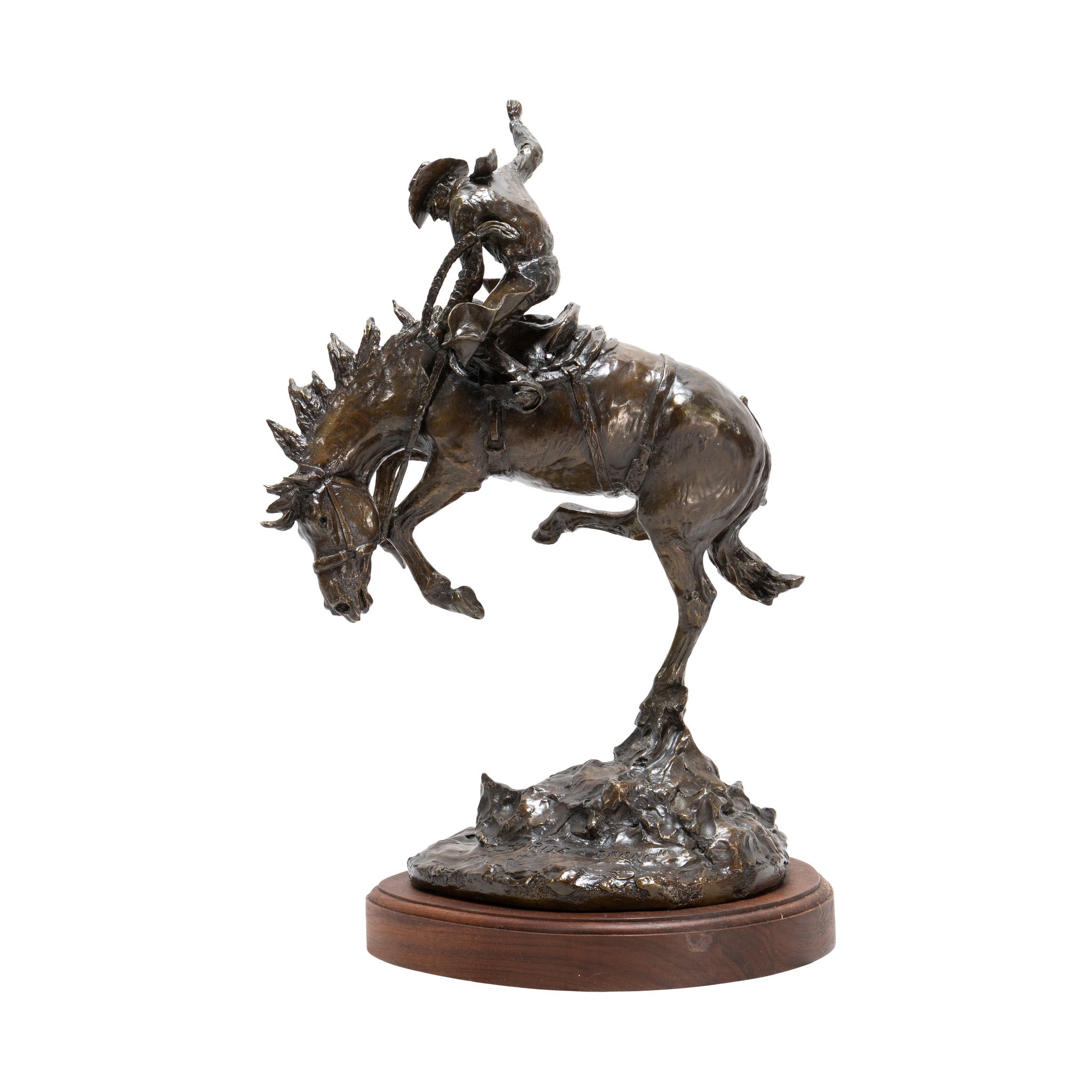 "To Ride a Bronc" Bronze by Robert Scriver