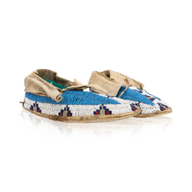 Sioux Youth Moccasins, Native, Garment, Moccasins