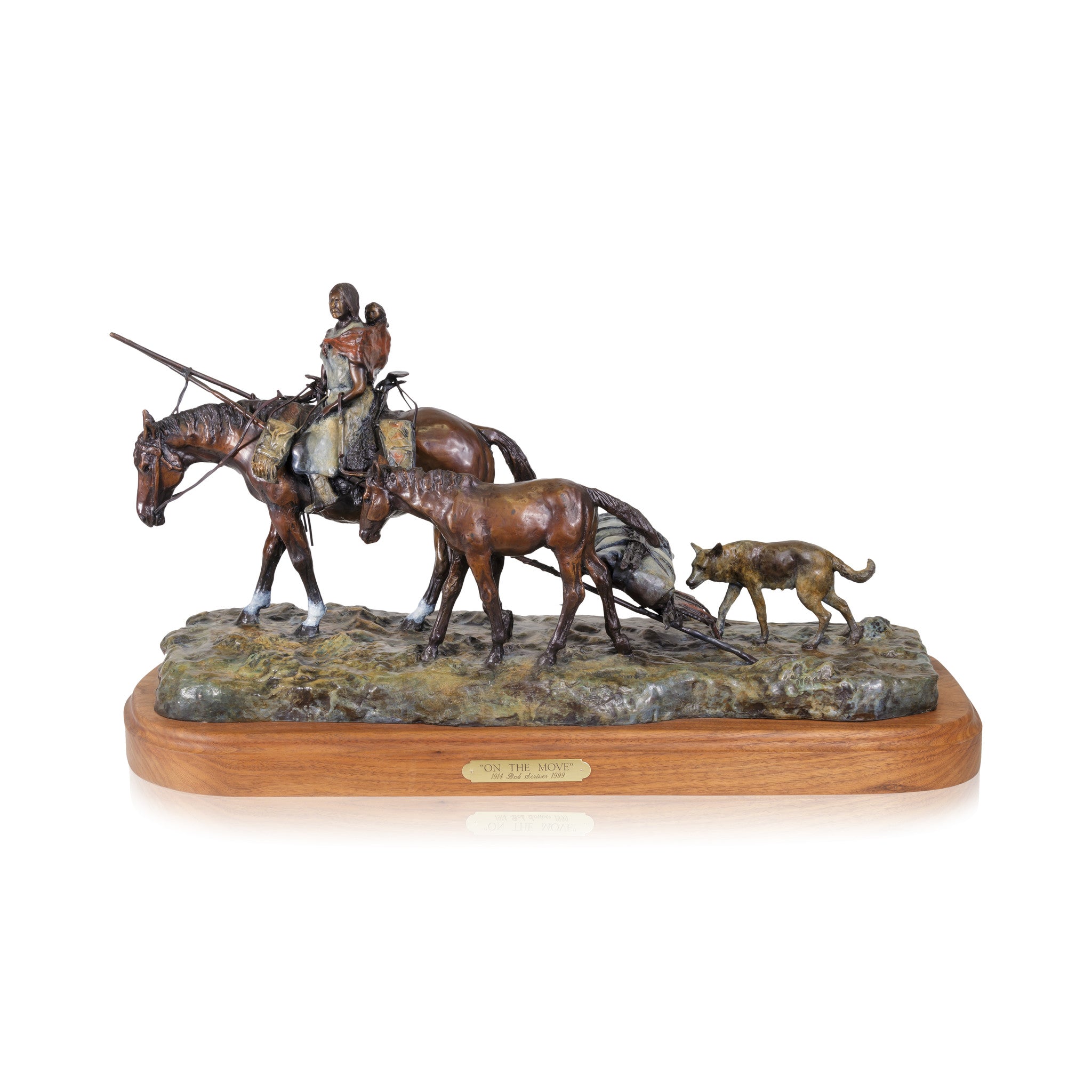 "On the Move" Bronze by Robert Scriver, Fine Art, Bronze, Limited