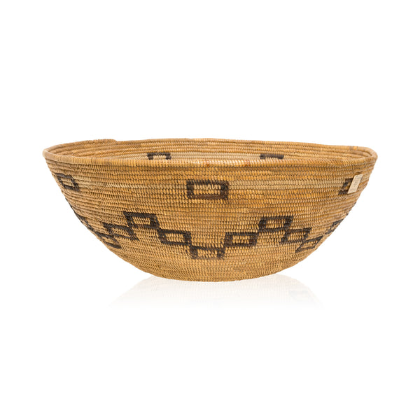Washoe Basket, Native, Basketry, Vertical