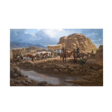 "On the War Path" by Russ Vickers, Fine Art, Painting, Western