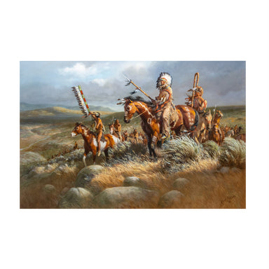 "Gathering the Force" by Russ Vickers, Fine Art, Painting, Native American