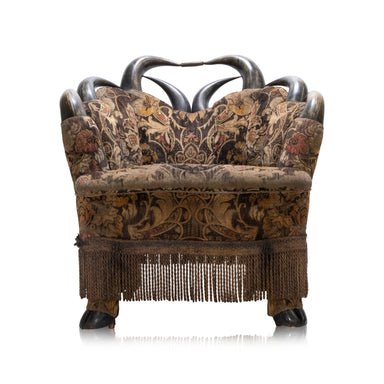 Buffalo Horn Chair, Furnishings, Furniture, Chair