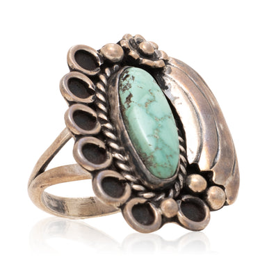 Turquoise and Sterling Ring, Jewelry, Ring, Native