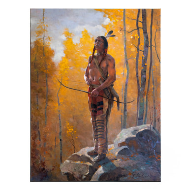 In the Aspen by Greg Parker, Fine Art, Painting, Native American