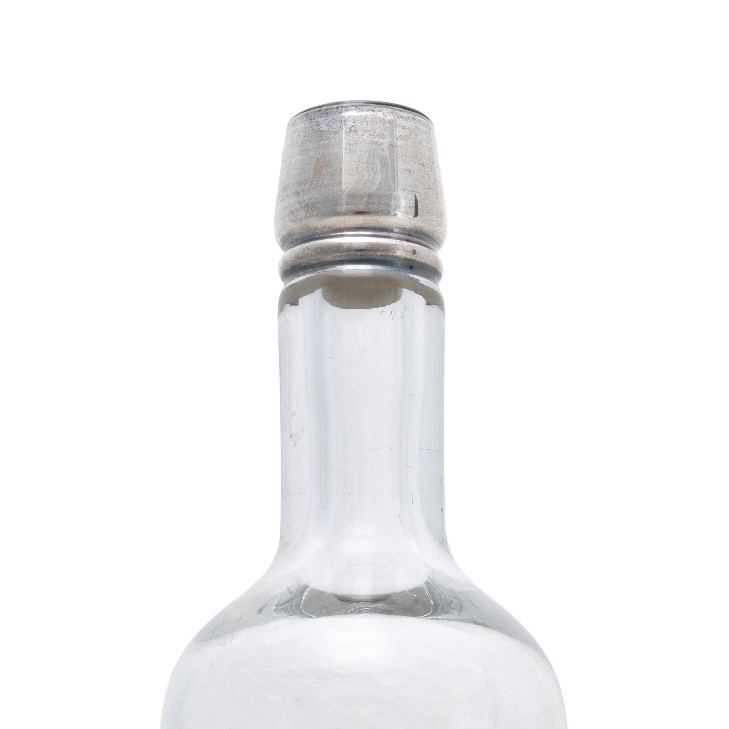 Silver Overlay Back Bar Bottle