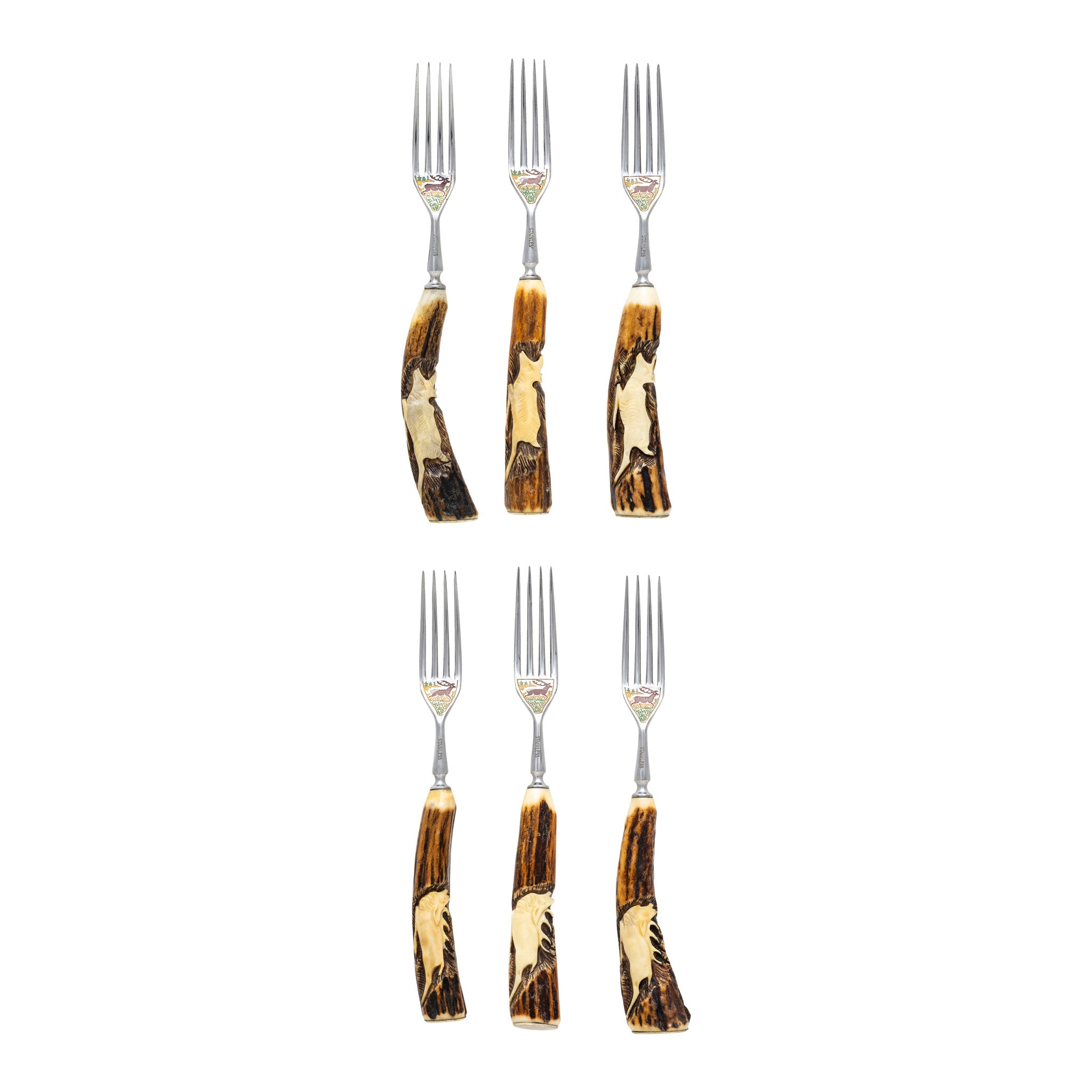 Vintage Soligen Carving Cutlery Set