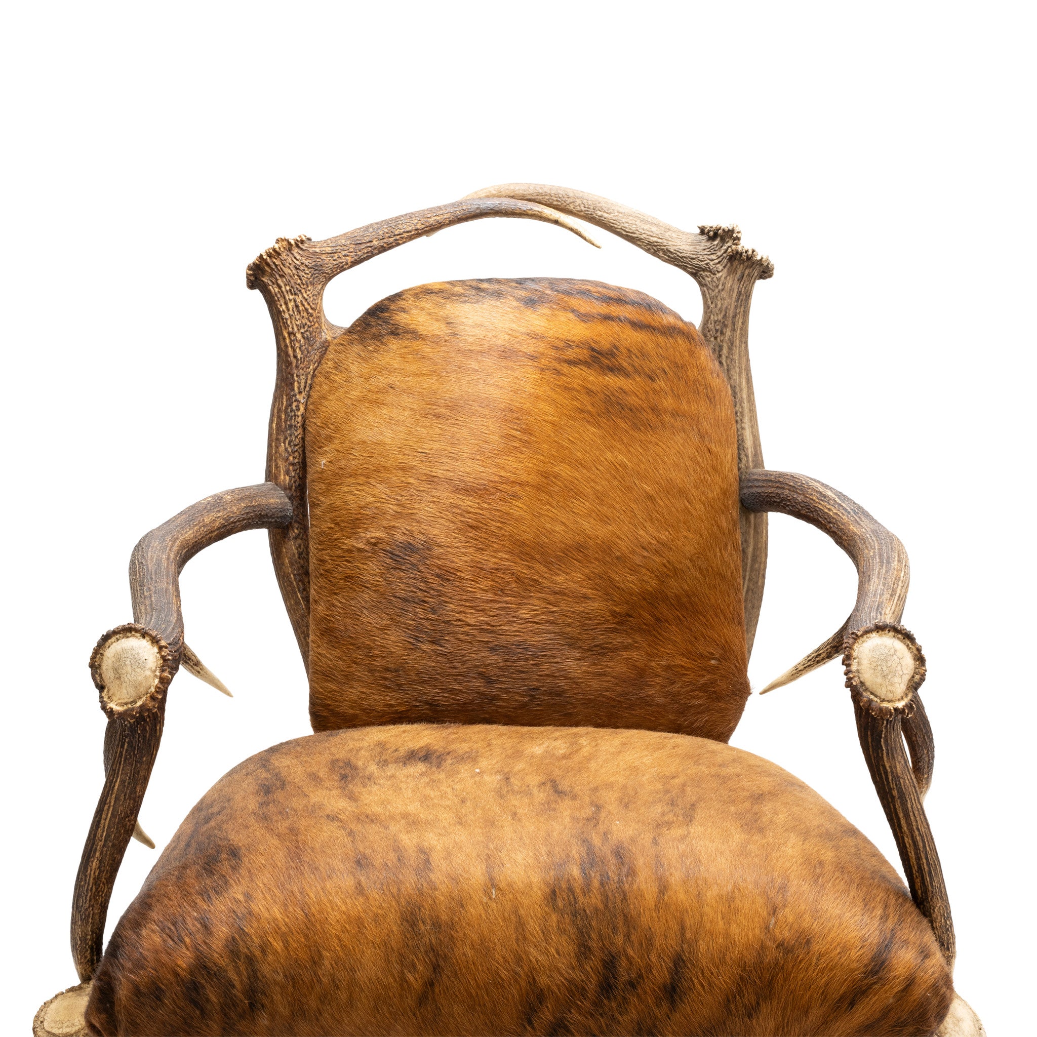 Elk Antler Chair and Ottoman
