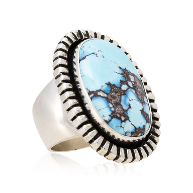 Navajo Golden Hill Turquoise Ring, Jewelry, Ring, Native