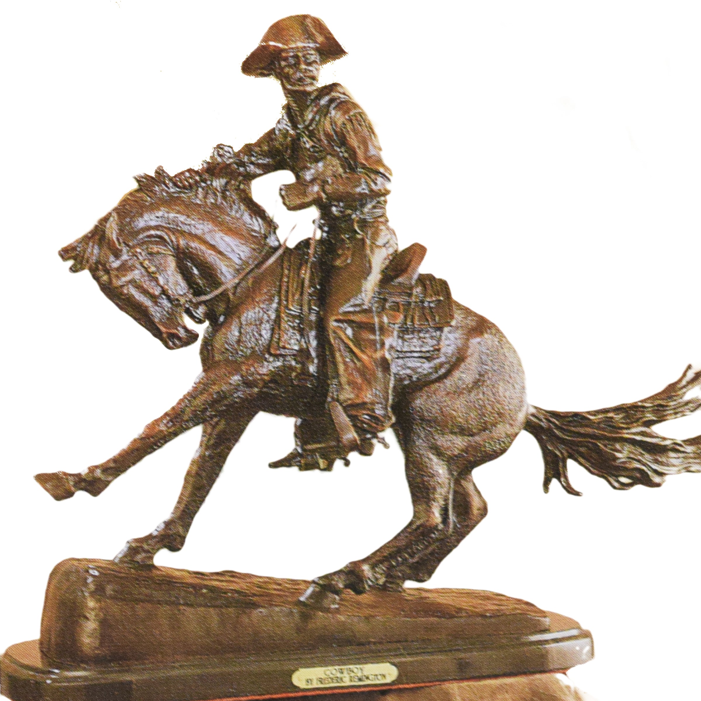 Cowboy by Frederic Remington, Fine Art, Bronze, Decorative