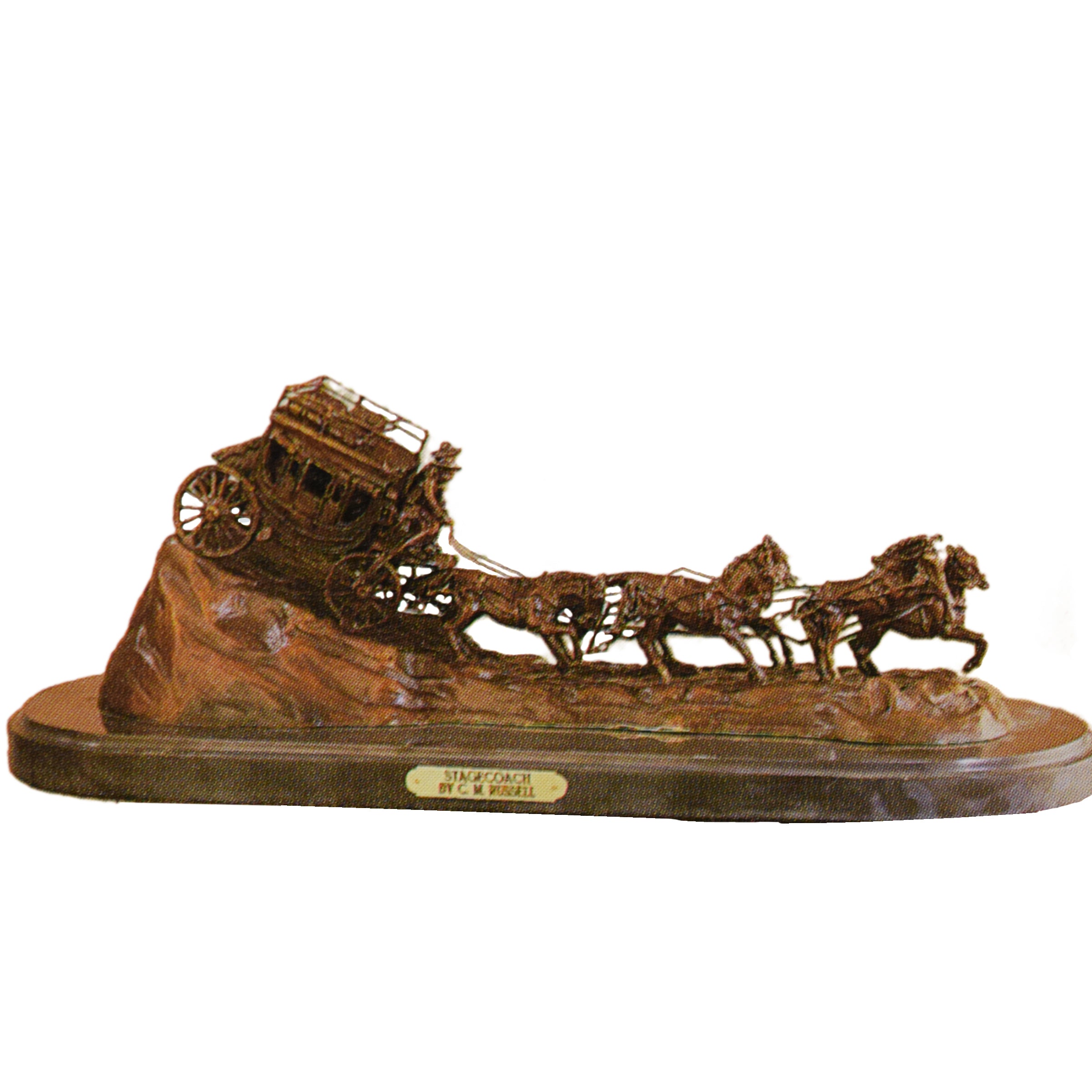 Stagecoach by Charles Russell, Fine Art, Bronze, Decorative
