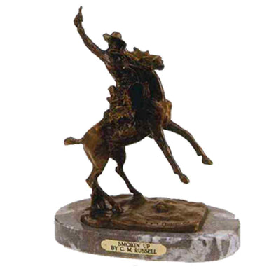 Smokin' Up by Charles Russell, Fine Art, Bronze, Decorative