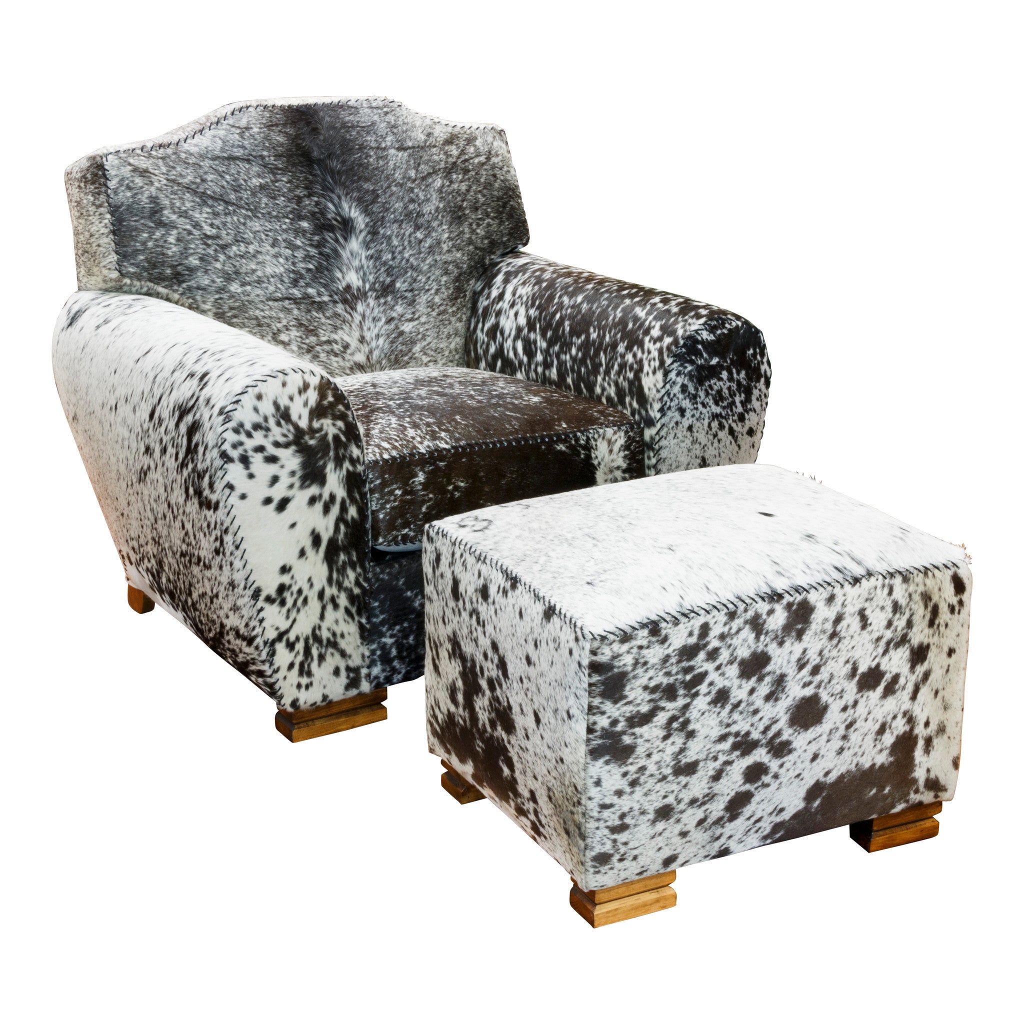 Kennedy Collection Longhorn Armchair and Ottoman, Furnishings, Furniture, Chair