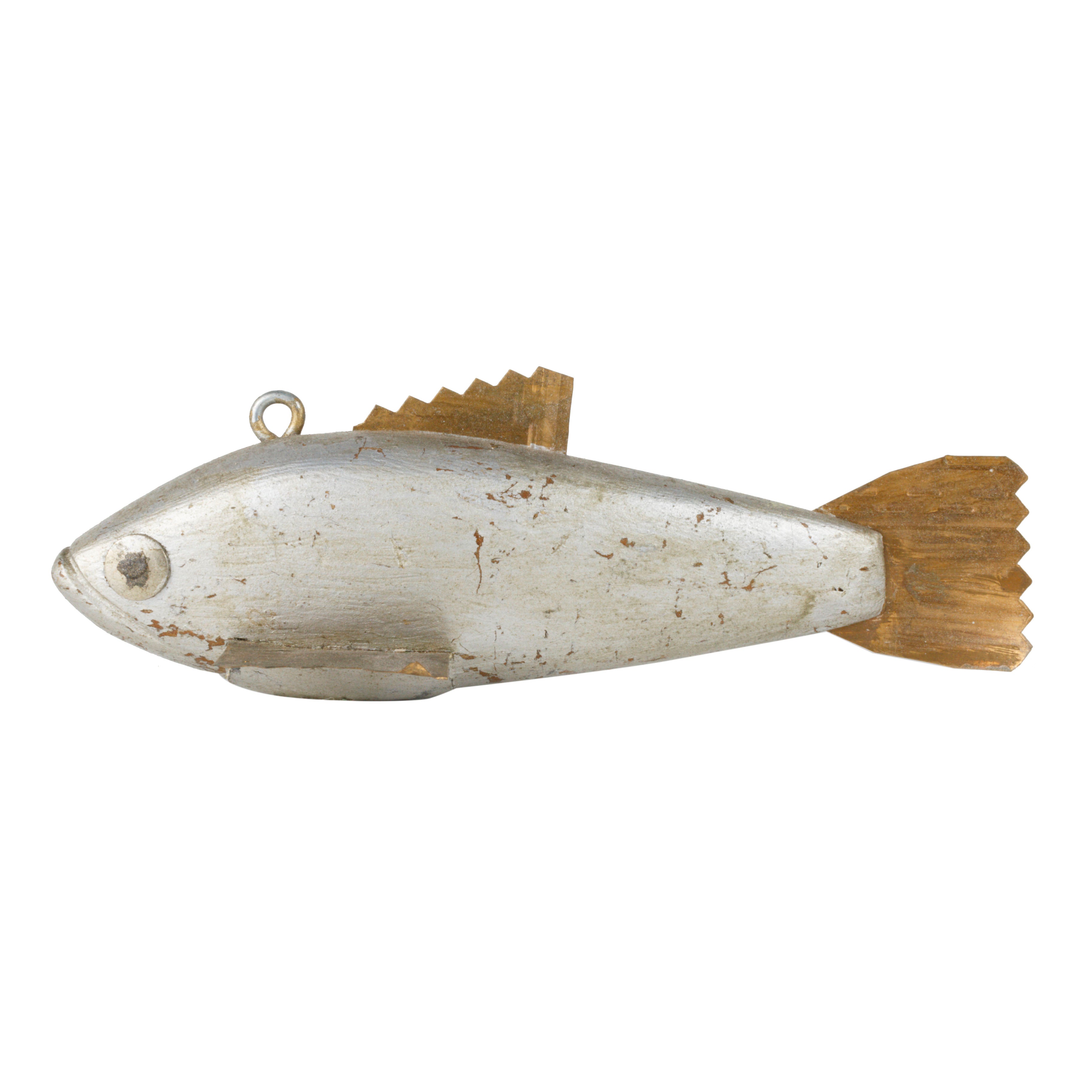 Silver and Copper Speafish Decoy, Sporting Goods, Fishing, Decoy