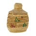 Alaskan Eskimo Lidded Jar, Native, Basketry, Vertical