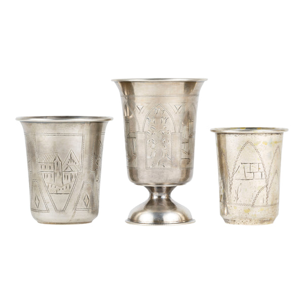 Collection of Sterling Tumblers, Furnishings, Barware, Liquor Related
