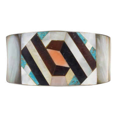 Zuni Geometric Bracelet, Jewelry, Bracelet, Native