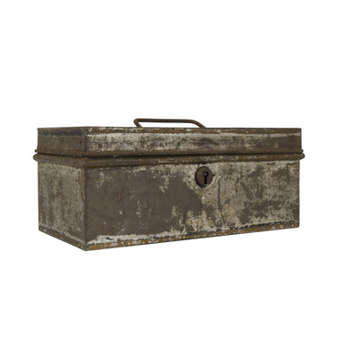 Zinc Tinware Cash Box, Furnishings, Furniture, Chest
