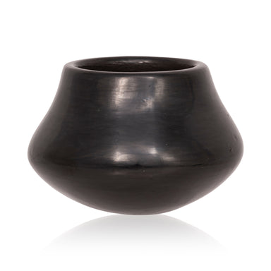 Sally Tafoya Black Ware Jar, Native, Pottery, Historic