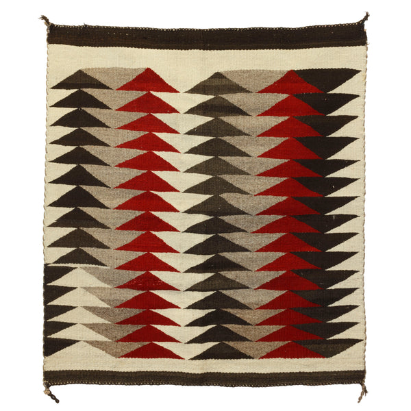 Hand Dyed Navajo Single Saddle Blanket, Native, Weaving, Single Saddle Blanket
