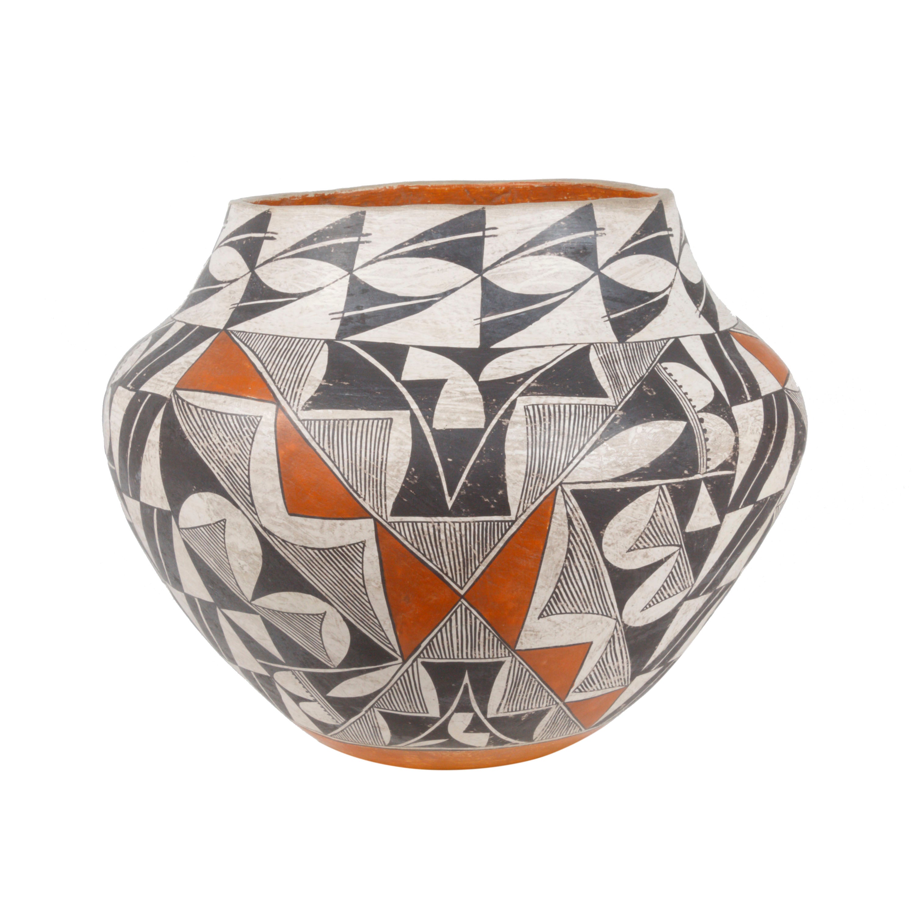 Acoma Pueblo Pot, Native, Pottery, Historic