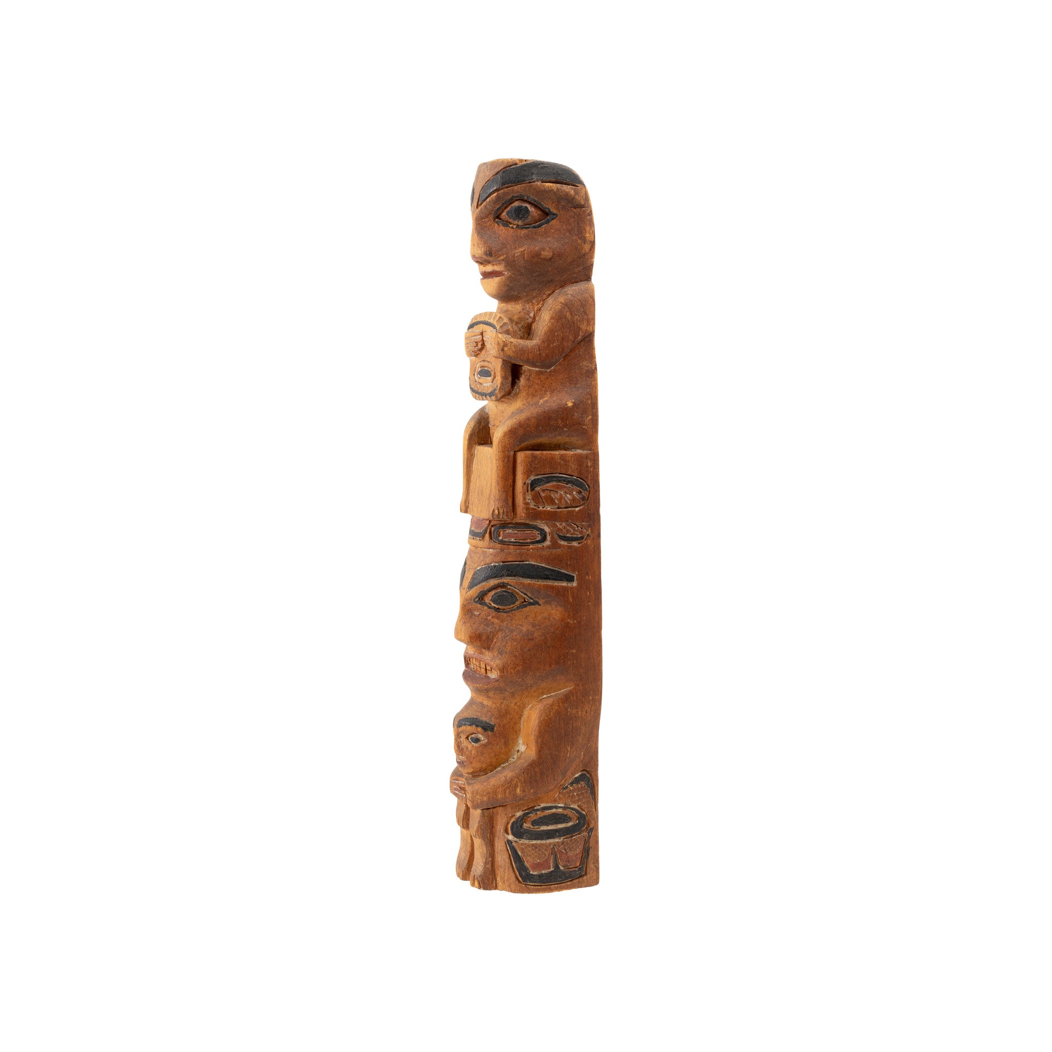 Three Figure Tsimshian Totem Pole