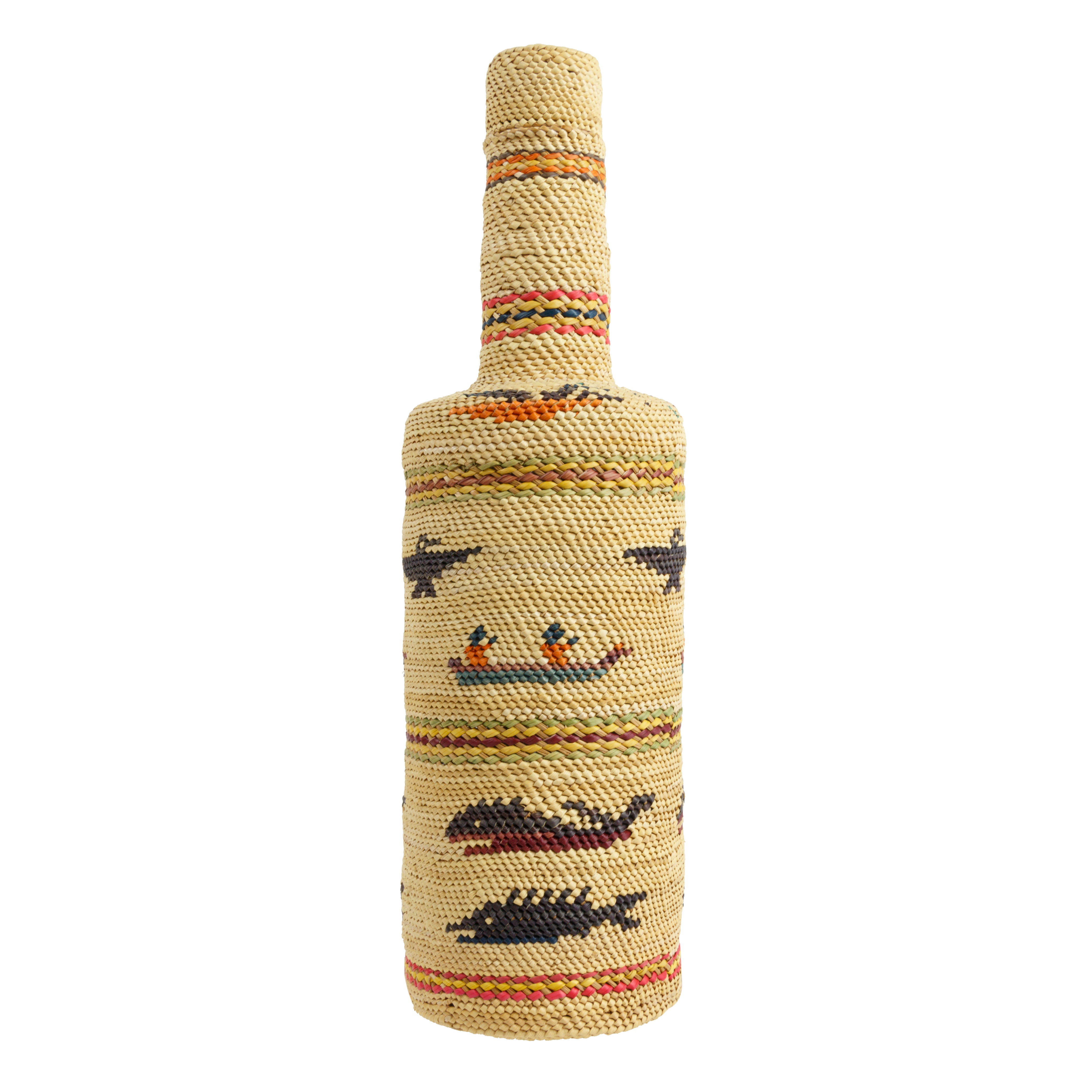 Nootka Bottle Basket, Native, Basketry, Bottle Basket