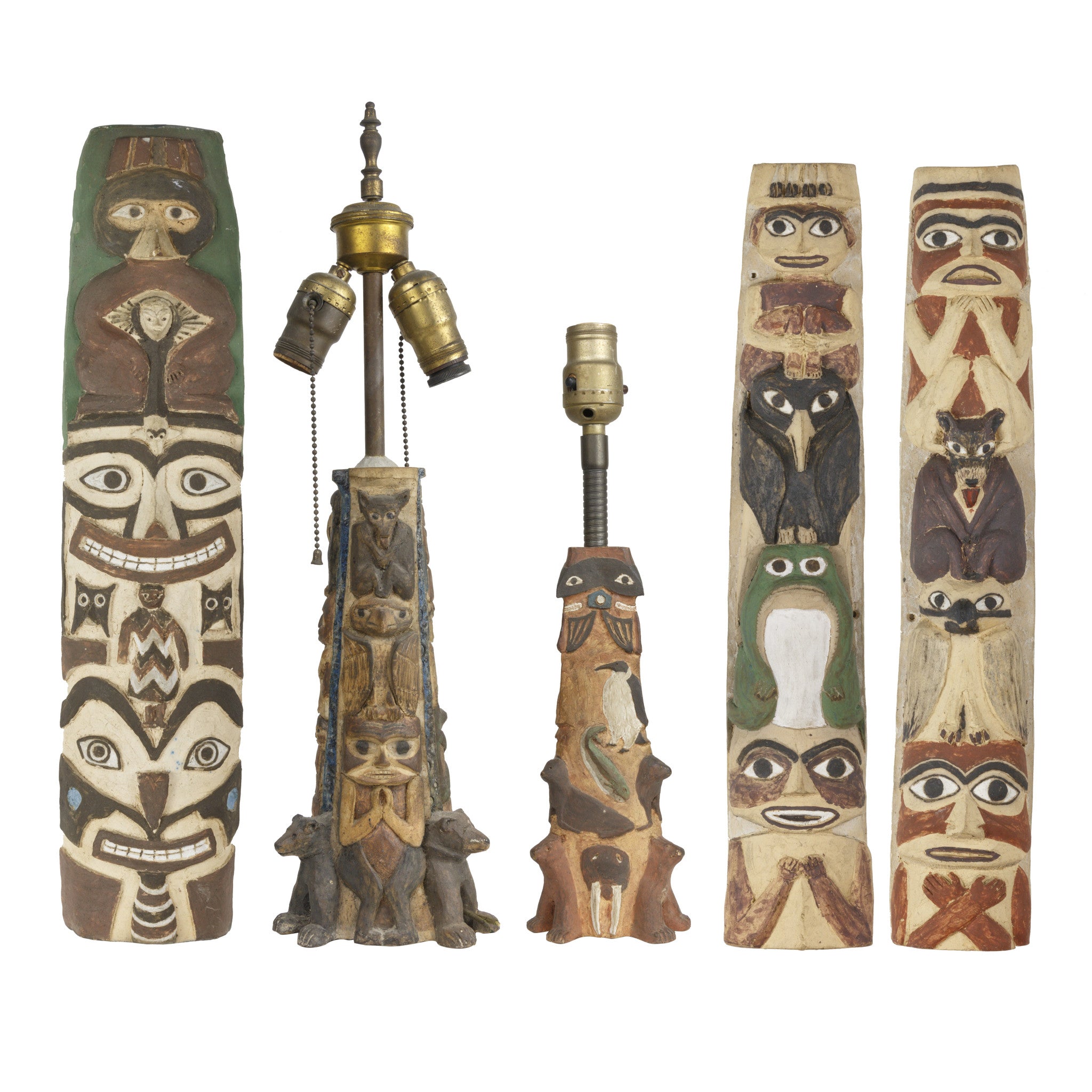 Native Folk Art Stone Lamps and Totems, Furnishings, Lighting, Table Lamp
