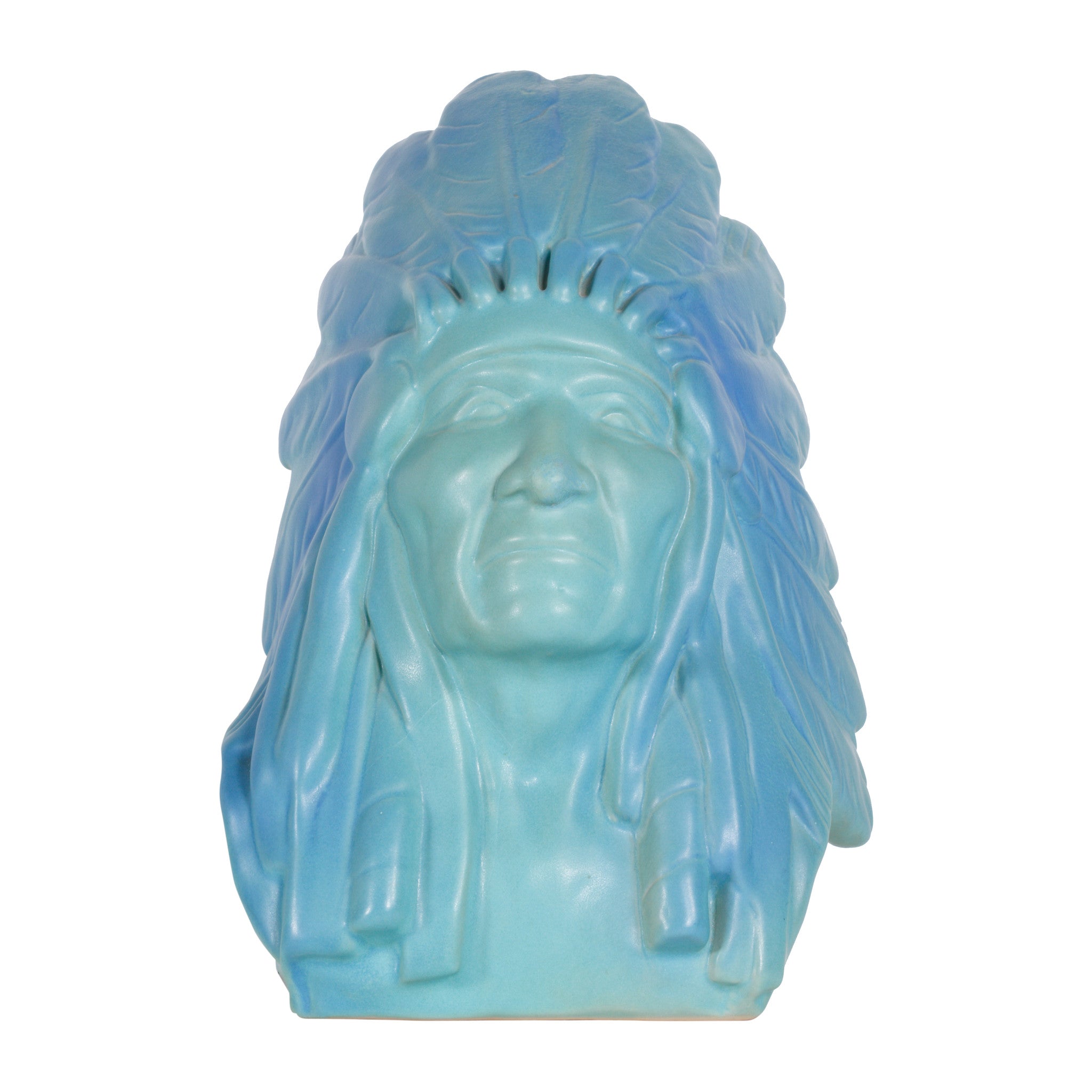 Chief Two Moons Ceramic Bust