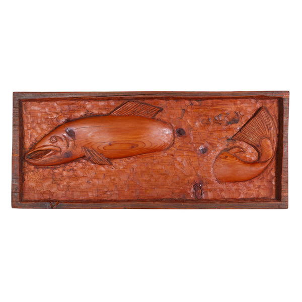 Hand Carved Fish Plaque, Furnishings, Decor, Carving